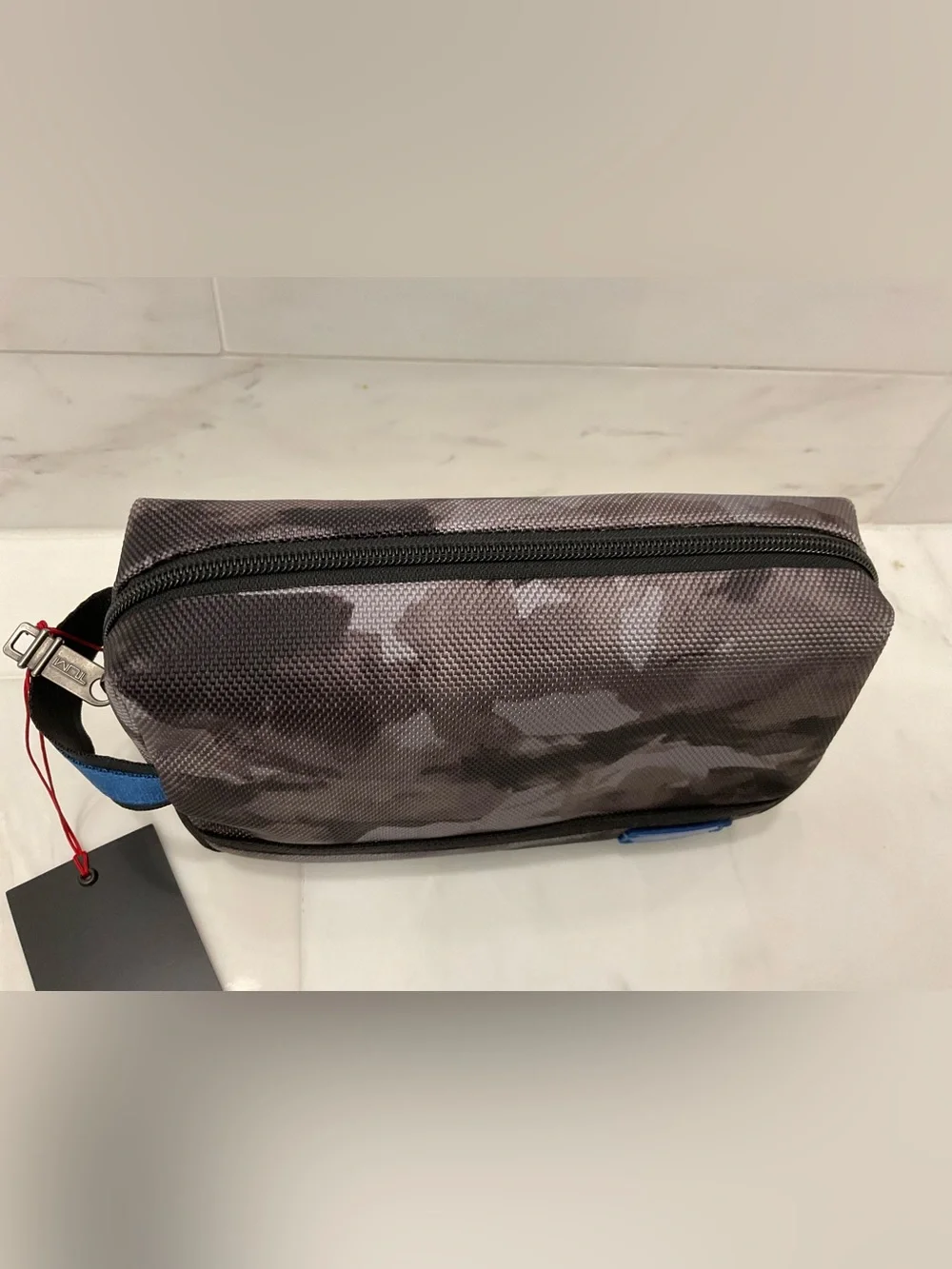NEW TUMI Ballistic Nylon Zippered MEDIUM KIT Pouch Cosmetic Bag - MOUNTAIN CAMO